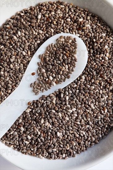 Chia seeds in bowl