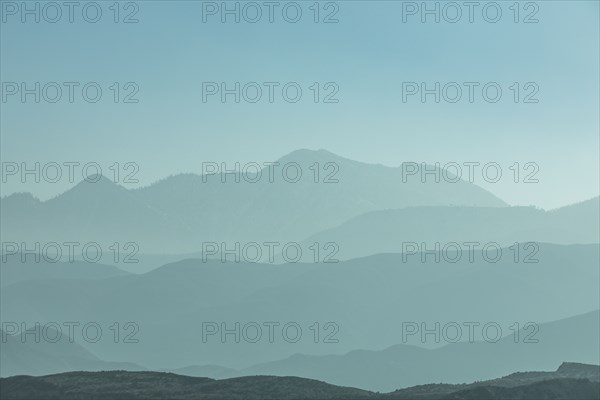 Silhouette of mountain range