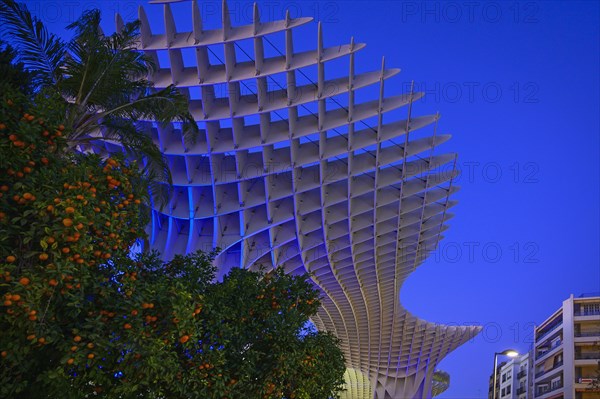 Spain, Seville, Metropol Parasol, Metropol Parasol in Plaza De La Encarnacion