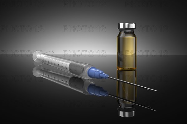 Studio shot of Corona virus vaccine