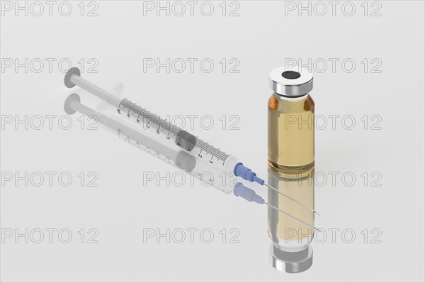 Studio shot of Corona virus vaccine