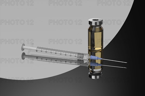 Studio shot of Corona virus vaccine