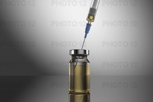 Studio shot of Corona virus vaccine