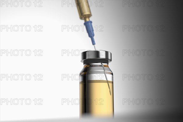 Studio shot of Corona virus vaccine