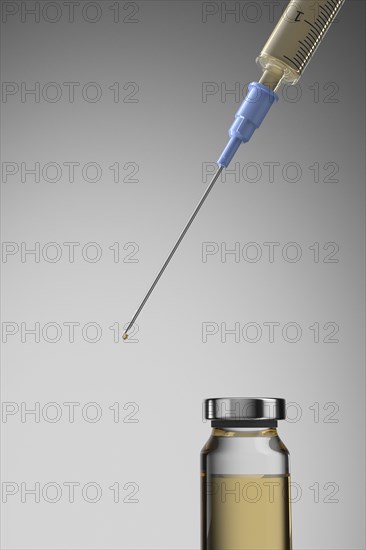 Studio shot of Corona virus vaccine