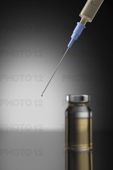 Studio shot of Corona virus vaccine