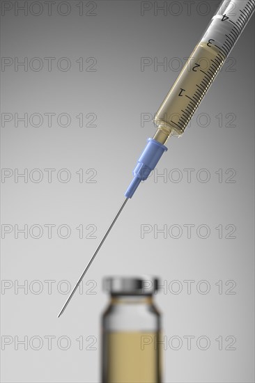 Studio shot of Corona virus vaccine