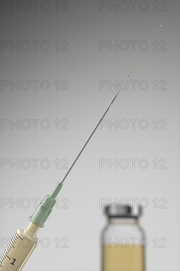 Studio shot of Corona virus vaccine