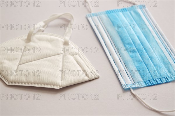 Studio shot of different surgical masks