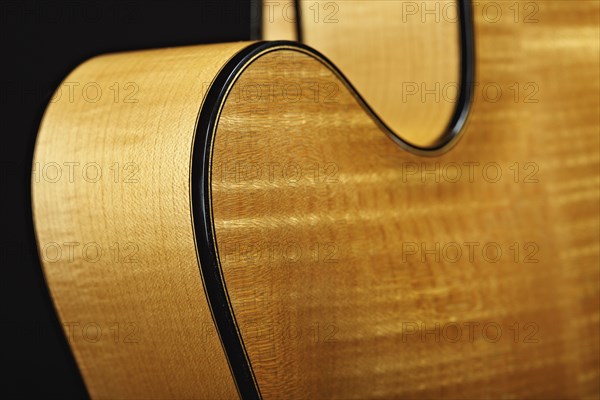 Close up of classical guitar