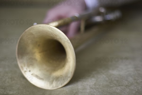 Close up of trumpet