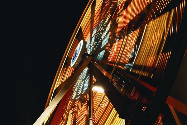 Ferris wheel in motion