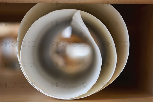 Rolled paper document