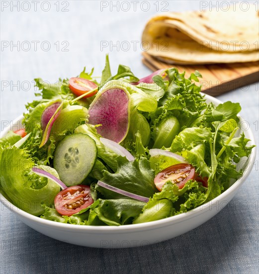 Fresh salad in bowl