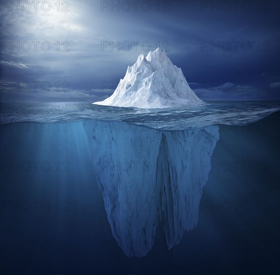 Iceberg in ocean