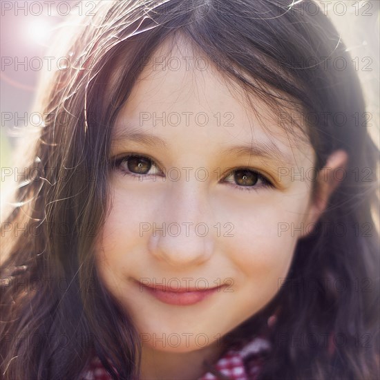 Portrait of brunette girl