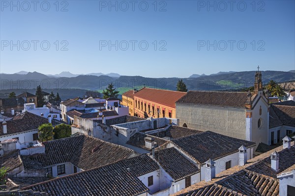 Spain, Ronda, Townscape and Sierra de Grazalema