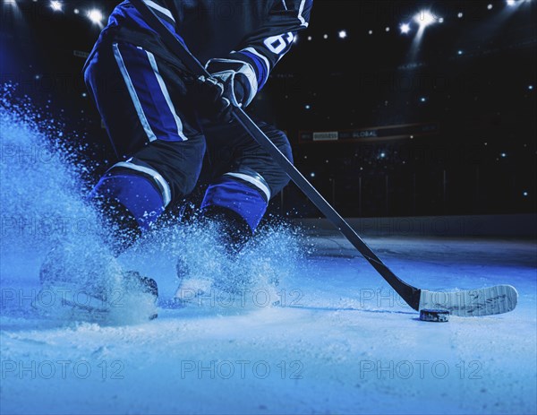 Hockey player on ice