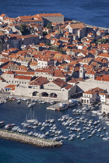 Croatia, Dubrovnik, Old town and marina