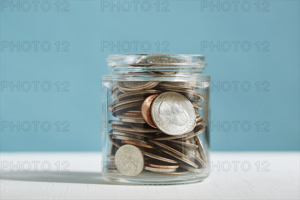 Jar full of coins