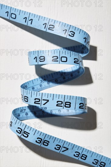 Blue measuring tape