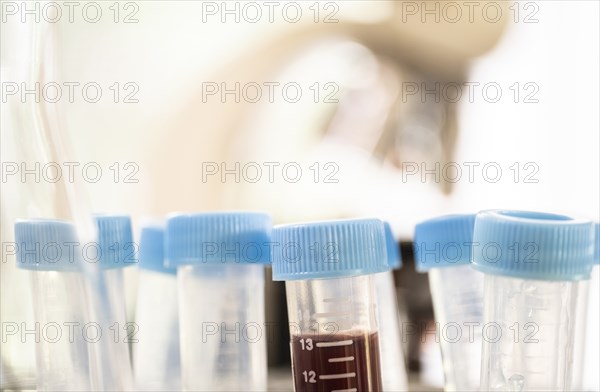 Close-up of test tubes in laboratory