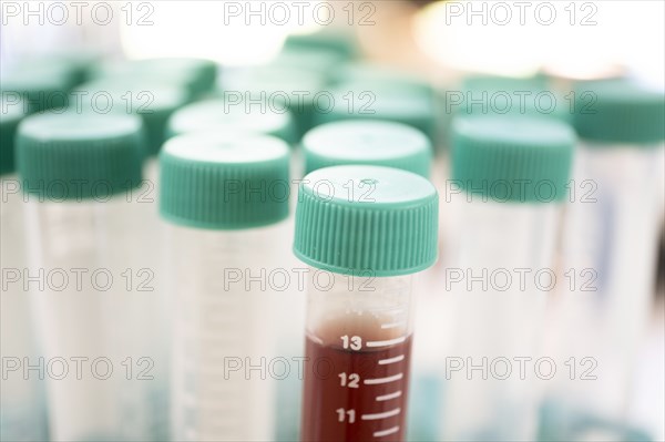 Close-up of test tubes in laboratory