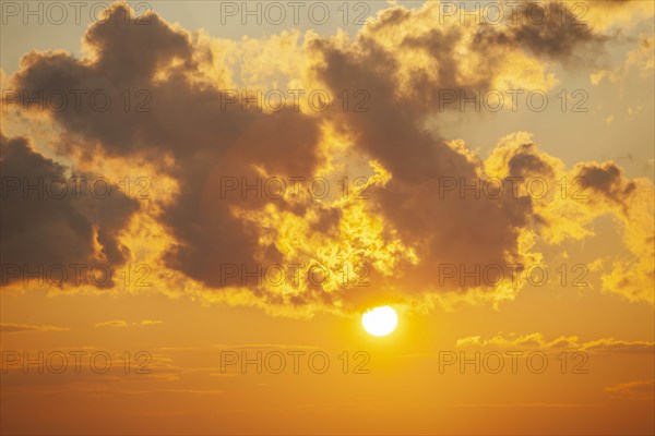 Sunset sky with clouds