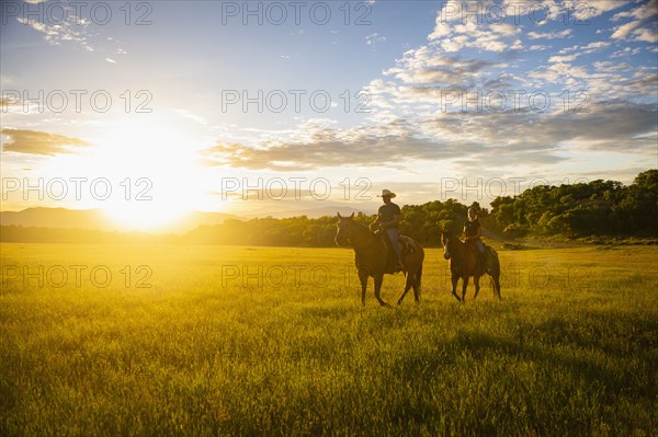 USA, Utah, Salem, Father and daughter