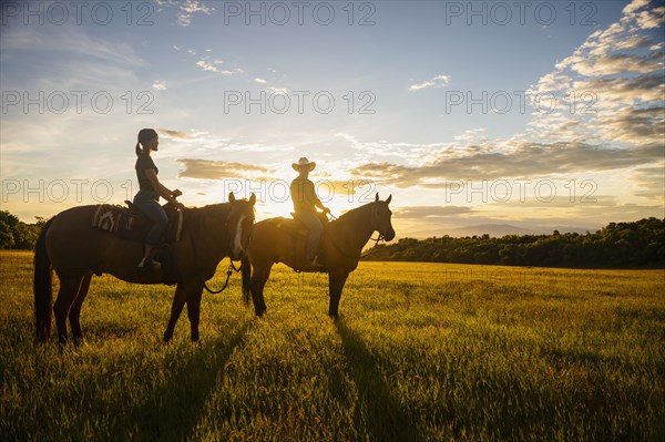 USA, Utah, Salem, Father and daughter