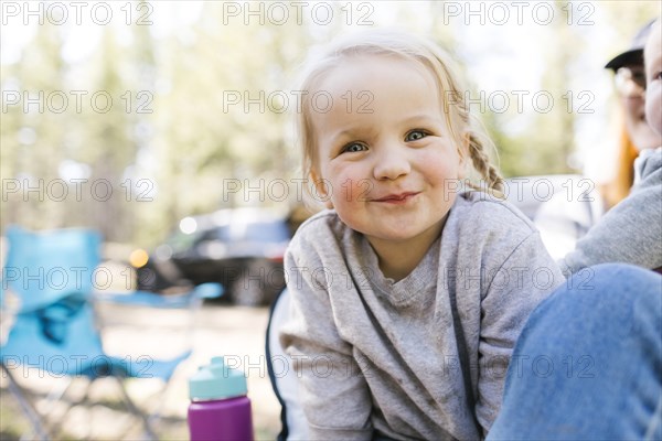Portrait of smiling toddler girl