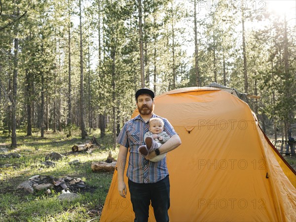 Father with baby boy