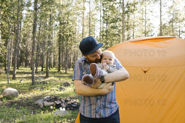 Father with baby boy