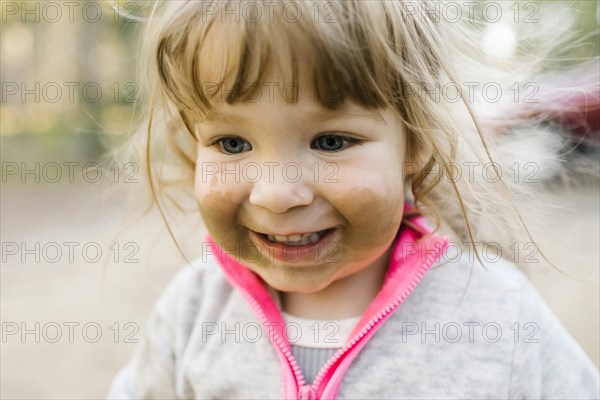 Close-up of smiling girl