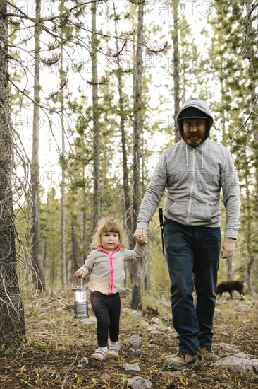 Father with daughter