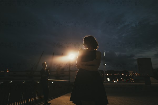 Ukraine, Couple on date at waterfront