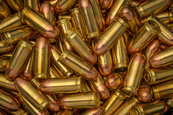 Heap of gold bullets