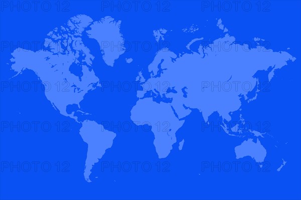 Blue World map