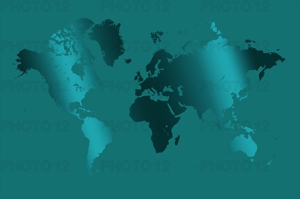 Turquoise World map