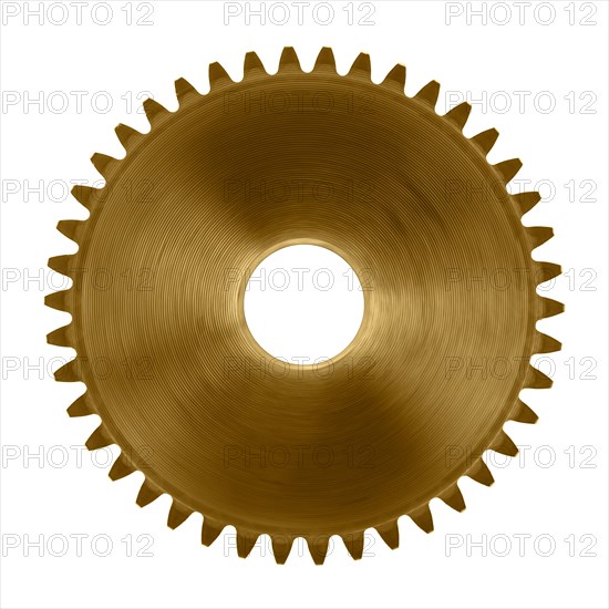 Cog wheel on white background