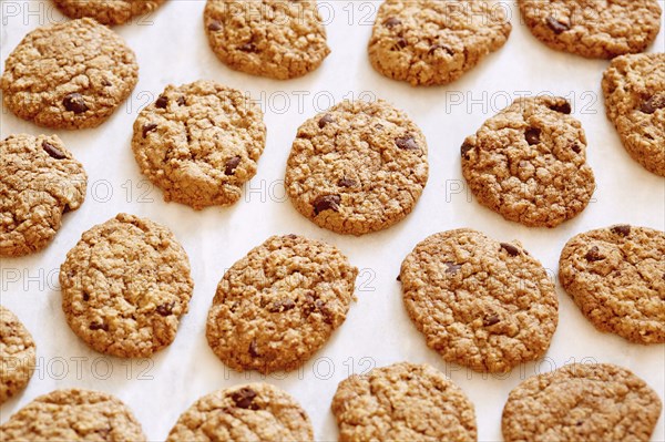 Oatmeal cookies with chocolate chips