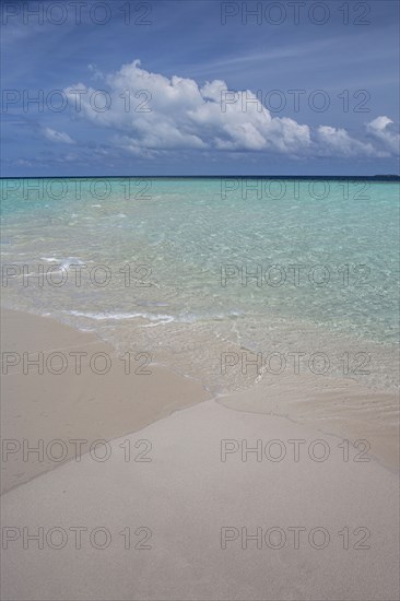 Maldives, Beach and turquoise Indian ocean