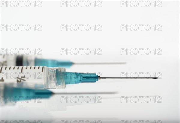 Studio shot of syringes with needles