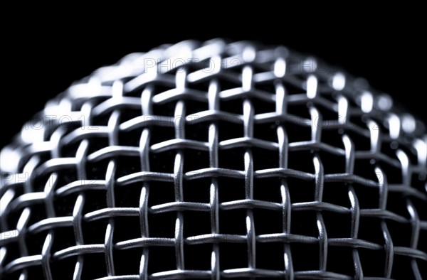 Close-up of microphone