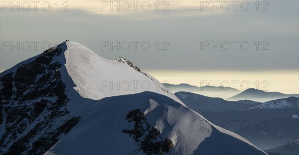 Aerial view of Monte Rosa Massif