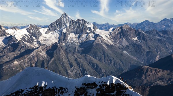 Aerial view of Monte Rosa Massif