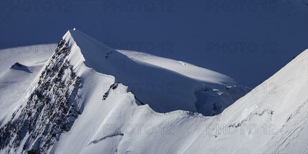 Mountain ridge in Monte Rosa Massif