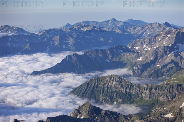 Mountain landscape and clouds