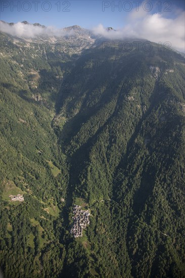 Green mountain landscape