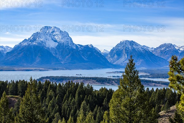 View of Grand Teton National Park from Signal Mountain